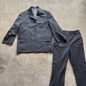 Acne Studios Pinstripe Blazer and Pant set, currently in store